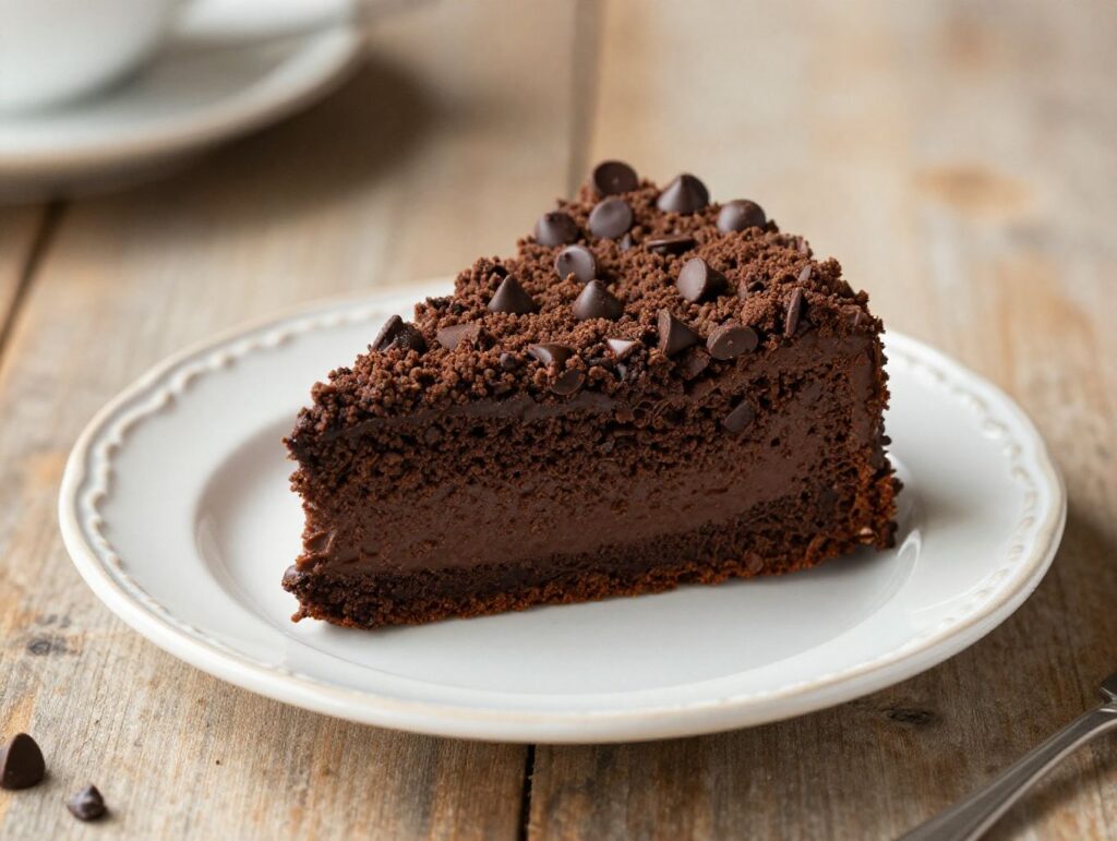 chocolate crumble topping