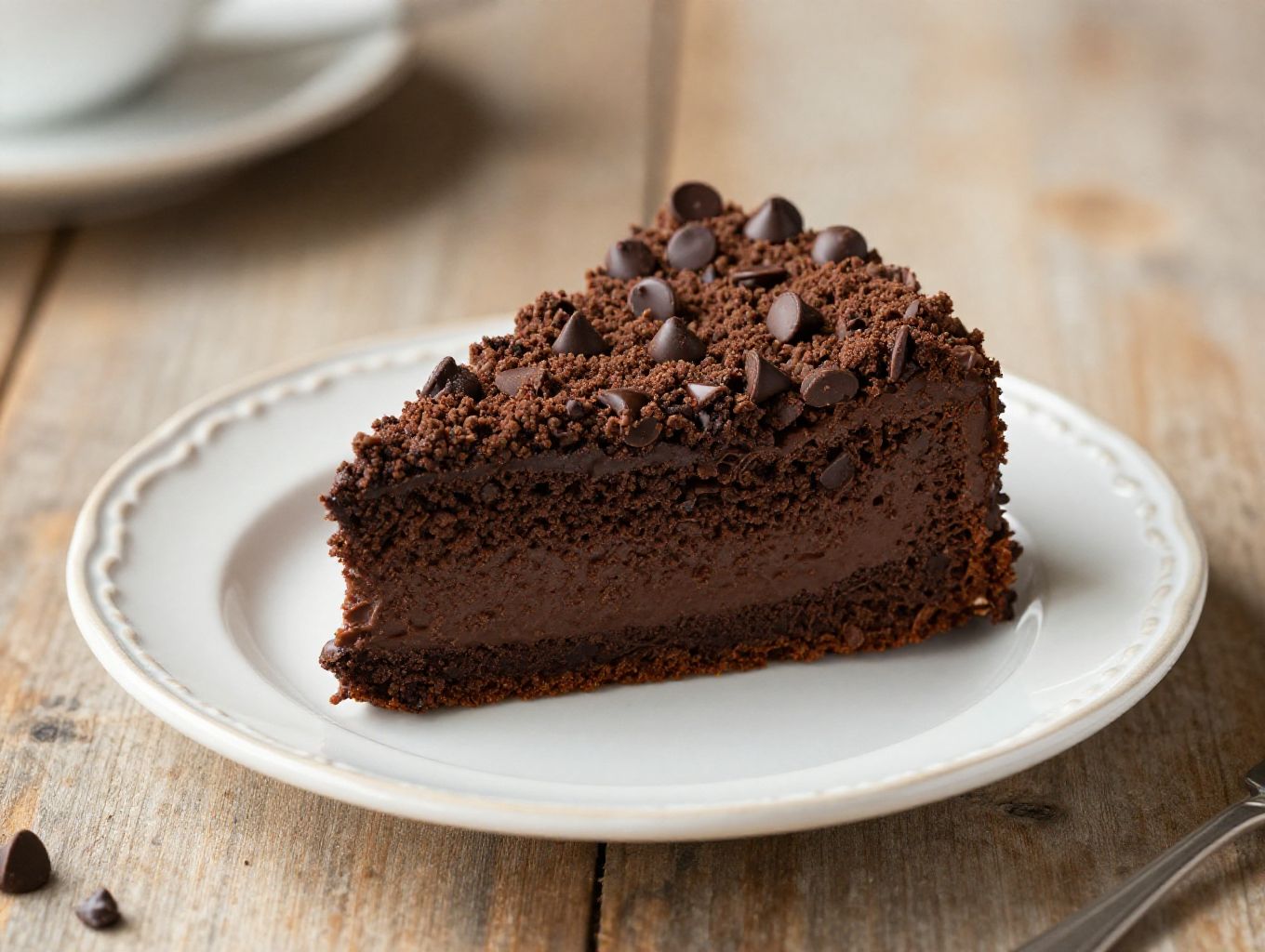 chocolate crumble topping