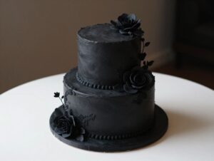 black wedding cakes