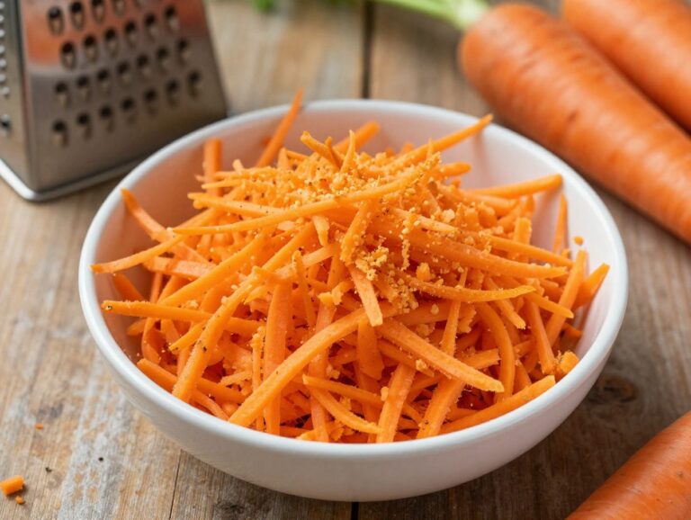 how to shred carrots for carrot cake