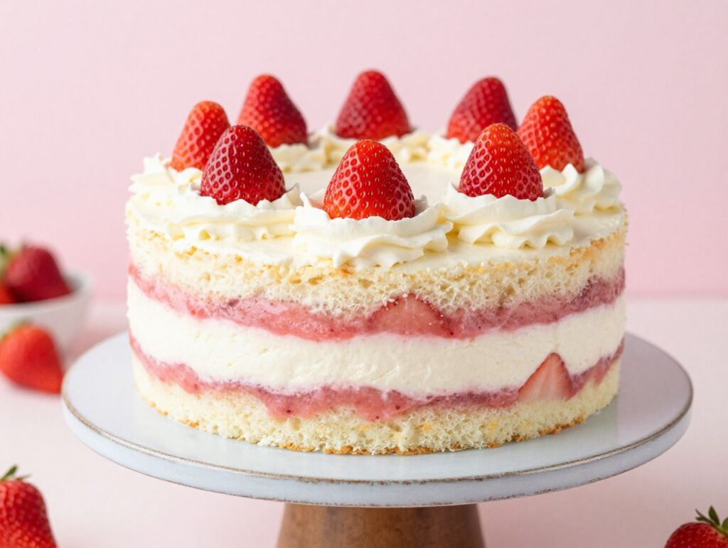 strawberry and mascarpone cake